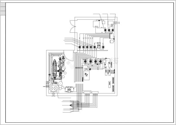 办公楼设计_太原市锦绣路某综合办公楼地源热泵空调系统设计CAD图纸-图一