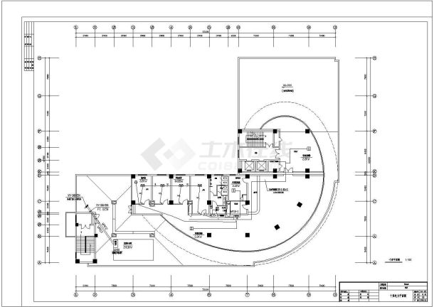 某商务大厦电气施工全套完整大样图CAD总体规划-图一