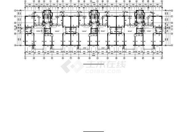 某小区大型14+1层框架结构住宅楼设计CAD图纸-图一