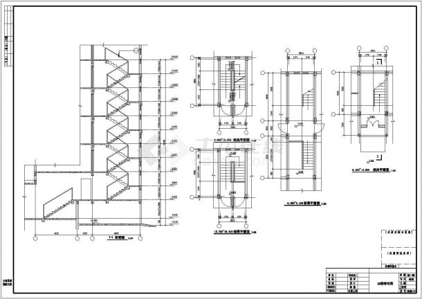 芜湖市某小区5200平米7层砖混结构住宅楼全套建筑设计CAD图纸-图一