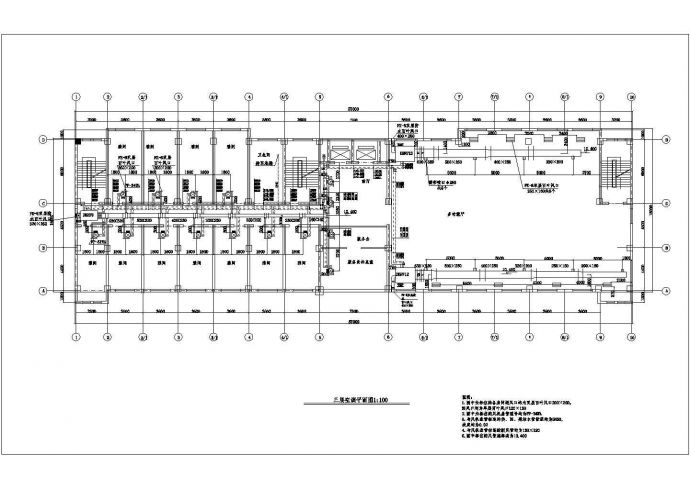 西安龙泉大酒店内部空调工程全套设计CAD图纸_图1
