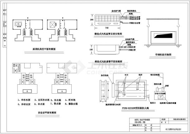 郑州市长江路某高层住宅楼中央空调工程全套设计CAD图纸-图二