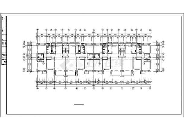 某6层砖混结构住宅楼建筑设计参参考规划CAD图纸（含阁楼层）-图二
