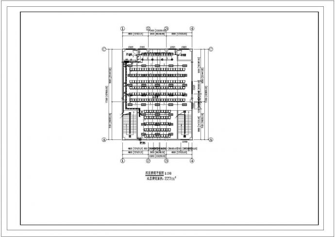 某三层文化站建筑设计施工CAD图纸_图1