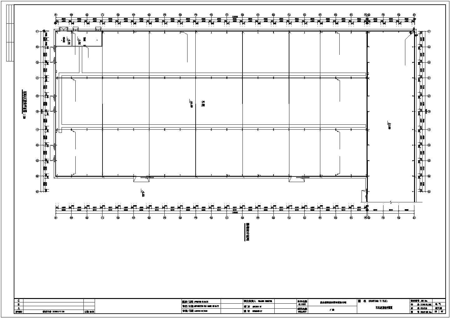 某工业厂房全套电气设计总平面图CAD完整详细平面图纸