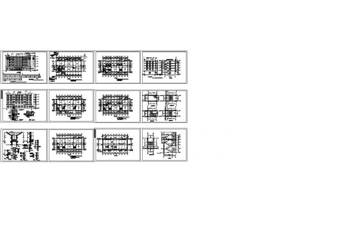 某互联网公 司五层办 公楼建筑设计图纸cad设计图（dwg格式，标注详细）_图1