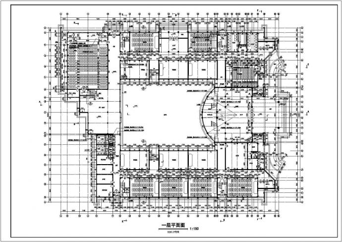 某地5层学校教学楼全套建筑施工图CAD_图1