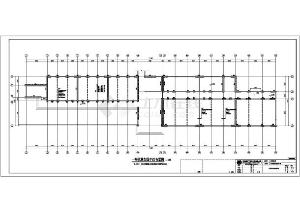 某四层砖混结构中学教学楼抗震加固以及平改坡工程设计cad全套施工图（ 含设计说明）-图二