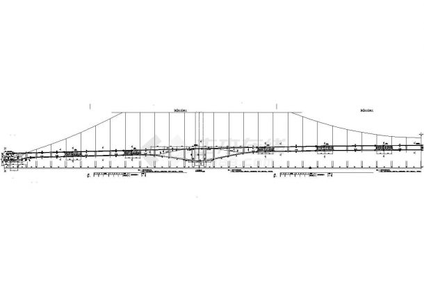78+180+78m自锚式悬索桥主梁纵向预应力布置节点详图设计-图二