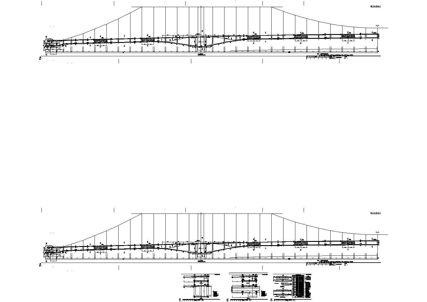 78+180+78m自锚式悬索桥主梁纵向预应力布置节点详图设计