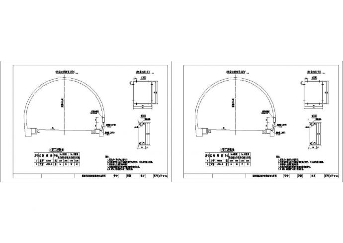 双线分离隧道消防器材箱横断面布置节点详图设计_图1