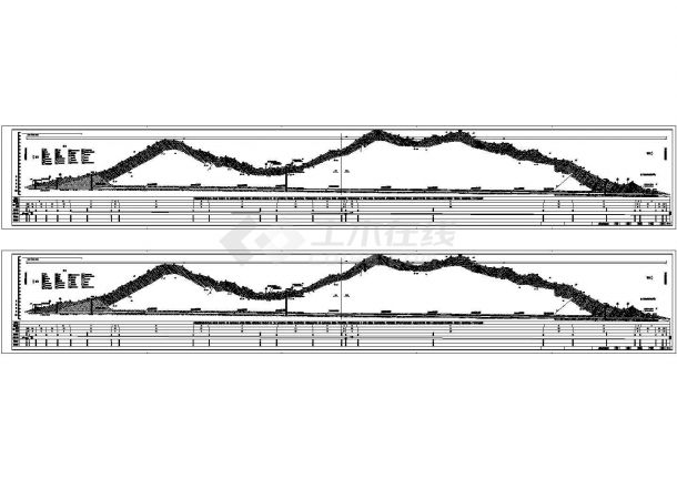 双线分离式隧道右线纵断面节点详图设计-图一
