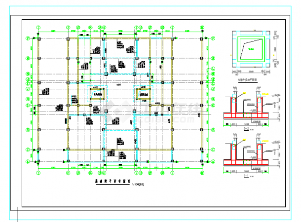 某商住楼建筑结构设计CAD图纸-图一
