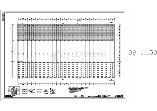 安华公司钢结构建筑设计工程CAD图纸-图二