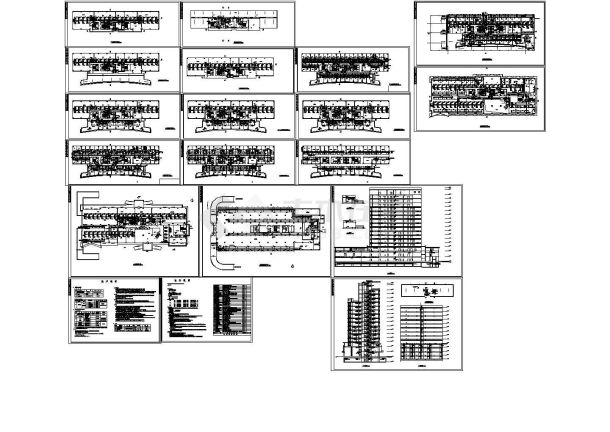 大厦通风空调和防排烟暖通设计cad施工图-图一