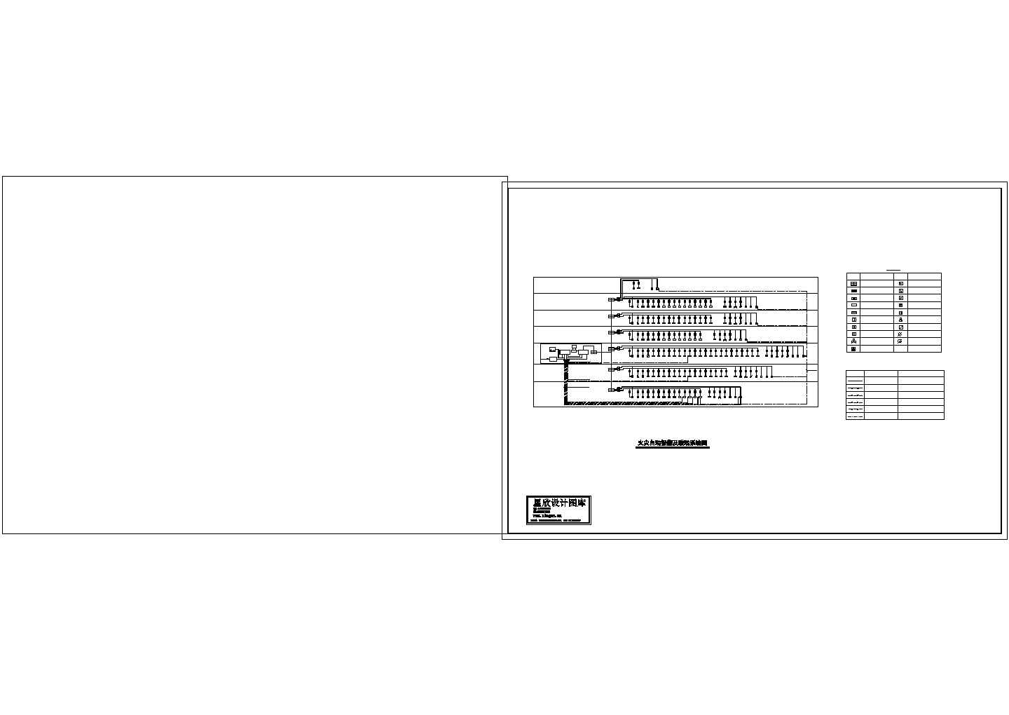 某商场消防设计总平面图CAD完整详细平面图纸