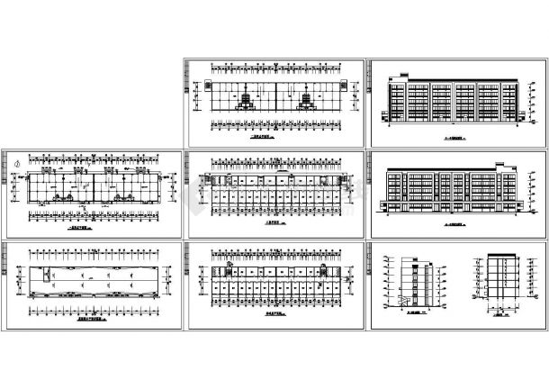 某五层单身宿舍建筑方案CAD图纸设计-图一