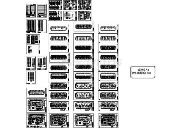 [辽宁]一类高层剪力墙结构综合商业楼全套电气施工图纸48张-图一