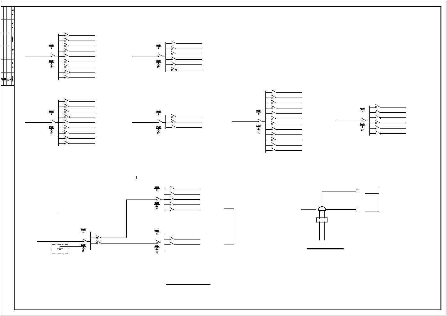 某完整的某工厂电气CAD施工图