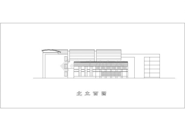 幼儿园建筑设计方案图CAD-图二