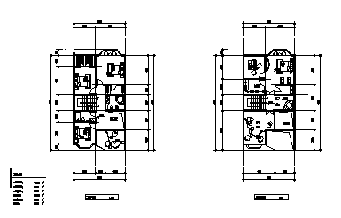 最新整理两套多层带景台联排别墅方案设计图资料合集_图1