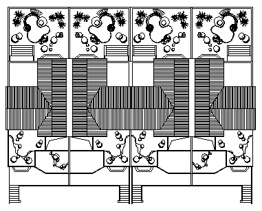 最新整理两套多层带景台联排别墅方案设计图资料合集-图二