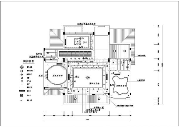 2层框架结构现代化高档别墅全套装修装饰设计CAD图纸-图一