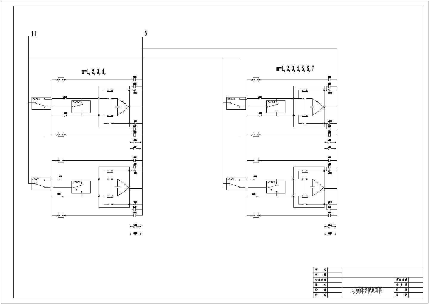 某中央空调电气设计总平面图CAD完整详细平面图纸系统图