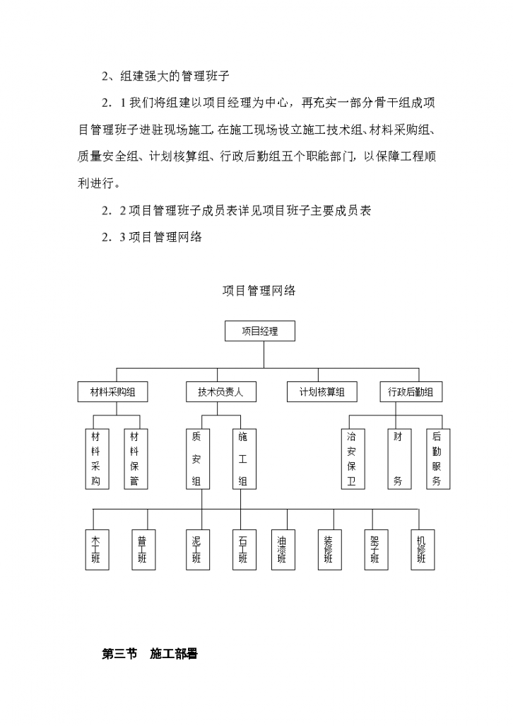 景宁县某财税信息培训中心装饰工程施工组织设计方案-图二