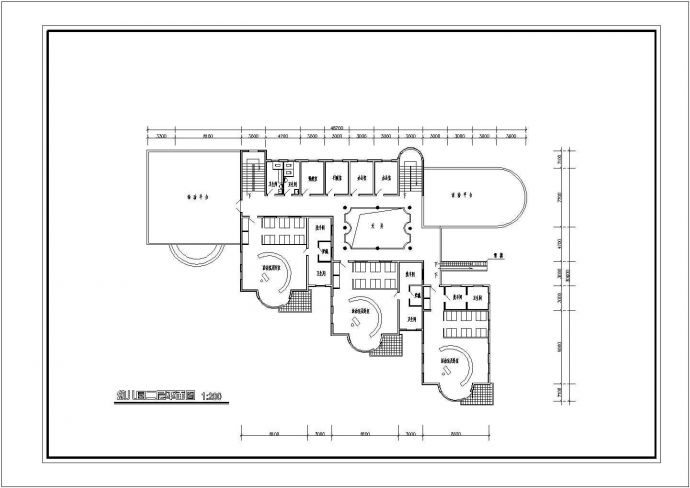 某地2层6班幼儿园建筑施工图CAD_图1