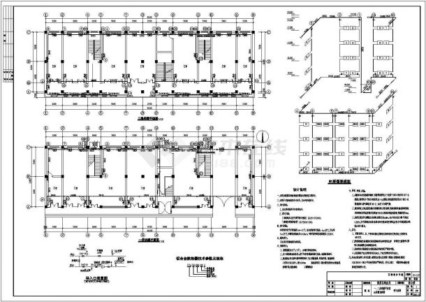 嘉年华小区住宅楼电气设计CAD平面图大样图（含设计说明）-图一