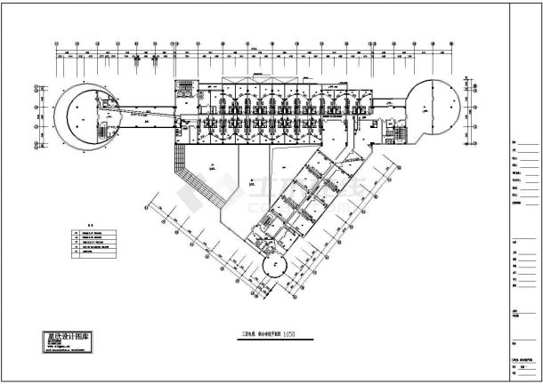 某交流中心电气设计CAD平面图大样图（含设计说明）-图一