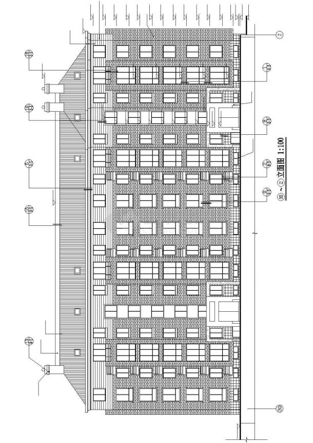 广州市某现代化小区7层砖混结构住宅楼建筑设计CAD图纸（3套方案）-图一