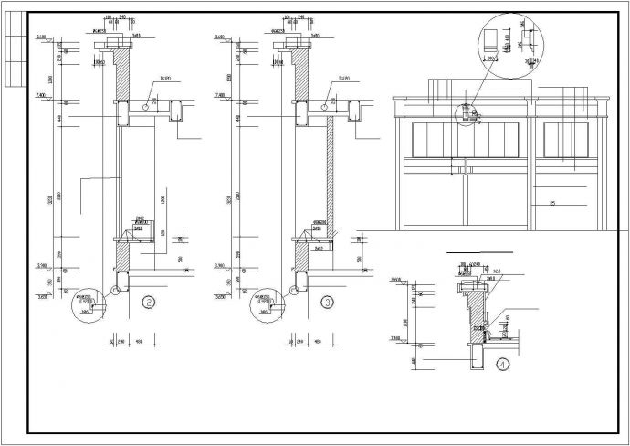 3800平米6+1层框混结构商住楼平立剖面设计CAD图纸（1-2层商用）_图1