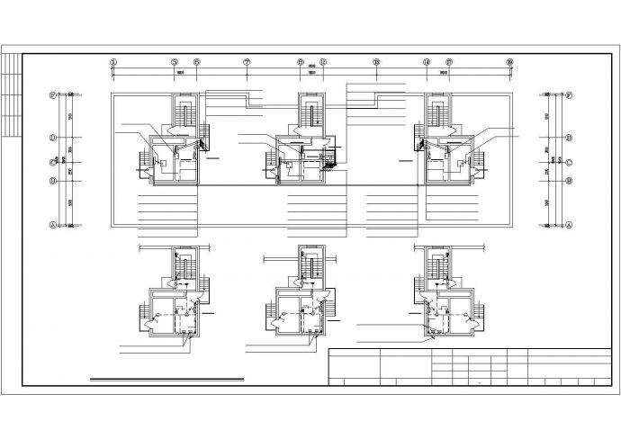 某小区B区2号7号楼电气设计CAD平面图大样图（含设计说明）_图1