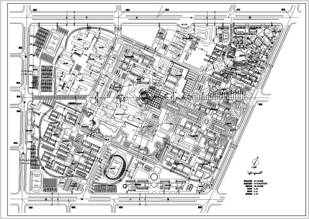 高校新校区方案规划设计CAD-图一