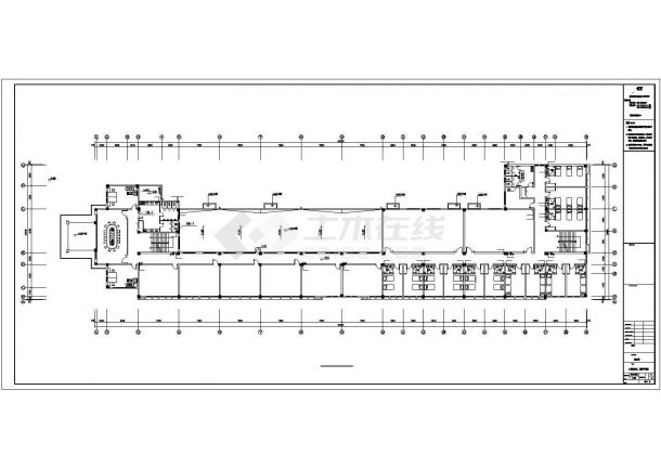 烟台市开发区某5700平米四层框架综合楼给排水系统设计CAD图纸-图一