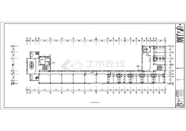 烟台市开发区某5700平米四层框架综合楼给排水系统设计CAD图纸-图二