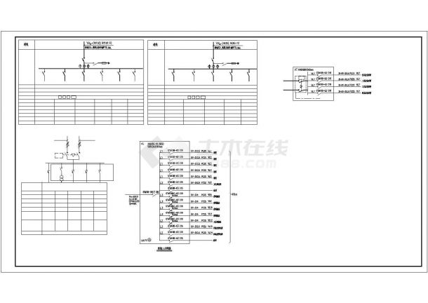 某展厅电气设计CAD平面图大样图（含设计说明）-图一