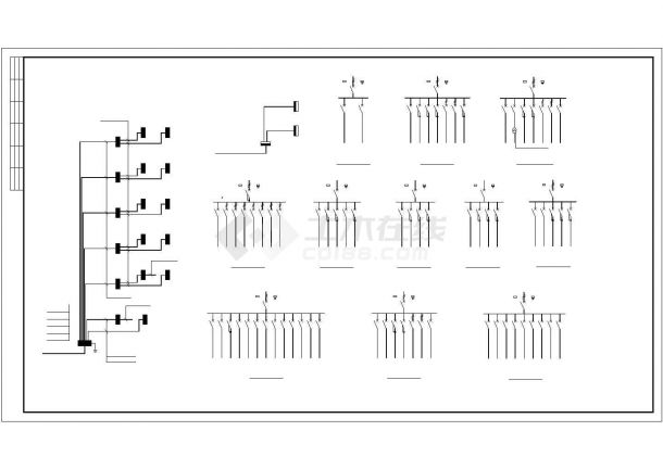 西安某宾馆电气设计CAD平面图大样图（含设计说明）施工图-图二