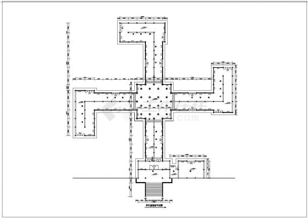 罗汉堂建筑图施工CAD图纸-图一