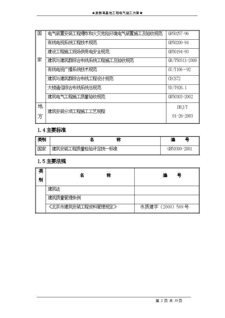 北京大型博物馆电气施工组织设计-图二