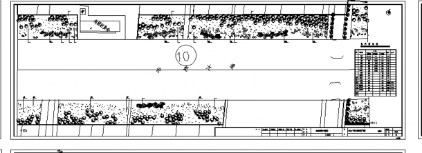 2套道路绿化带植物种植设计施工cad图纸-图二