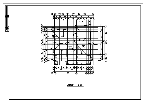 300平米某城市三层别墅区建筑施工cad图，共十张-图一