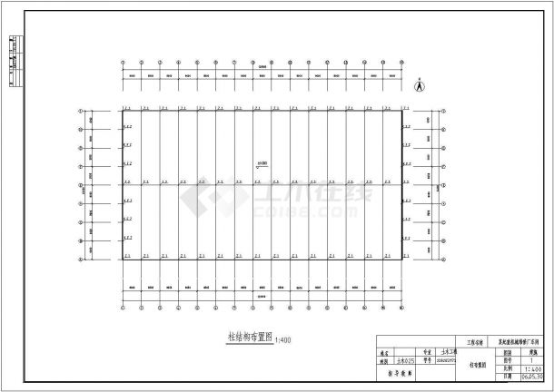 厂房设计_2×32米跨，120米长度门式刚架厂房设计图纸（计算书、施组、建筑、结构图纸）-图二