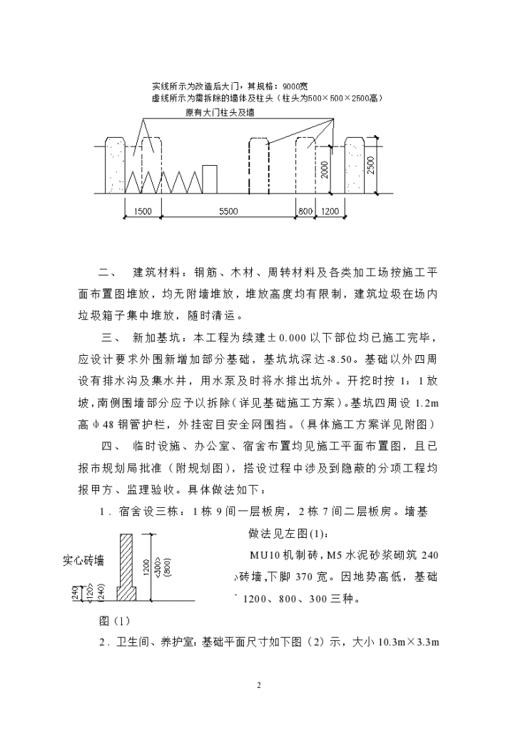 金富大厦临建施工组织方案-图二