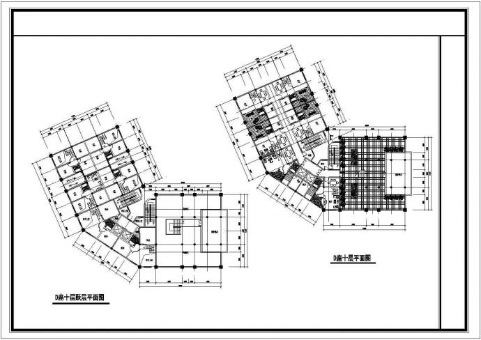 某单位高层剪力墙结构住宅楼设计cad全套建筑施工图（含总平面图）_图1