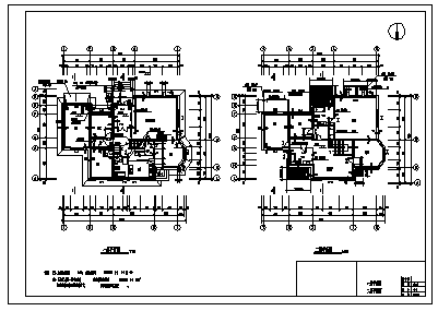 最新整理两套多层别墅式住宅建筑全套施工图资料合集_图1