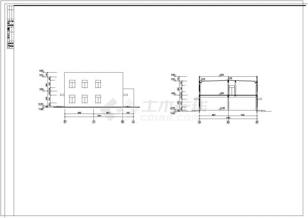 食堂浴室建筑CAD设计方案图纸-图一