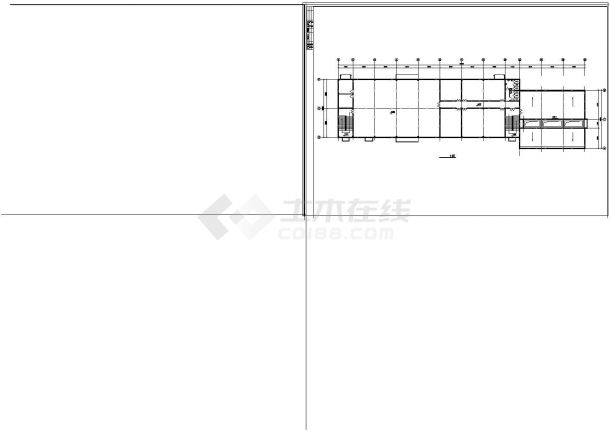 食堂浴室建筑CAD设计方案图纸-图二